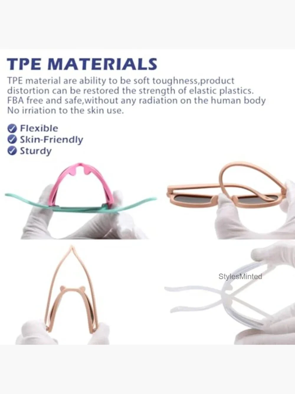 Flexible Bendable Baby Polarized Sunglasses with Strap